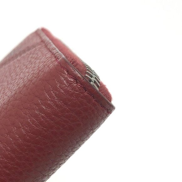 PRADA Logo gradient Zip Around Wallet Long Wallet RedBased/SilverHardware - Picture 9 of 12